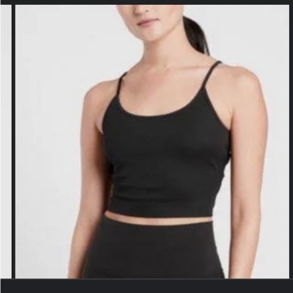 ATHLETA Powervita Rib Twisted Tank in Black - Picture 4 of 5